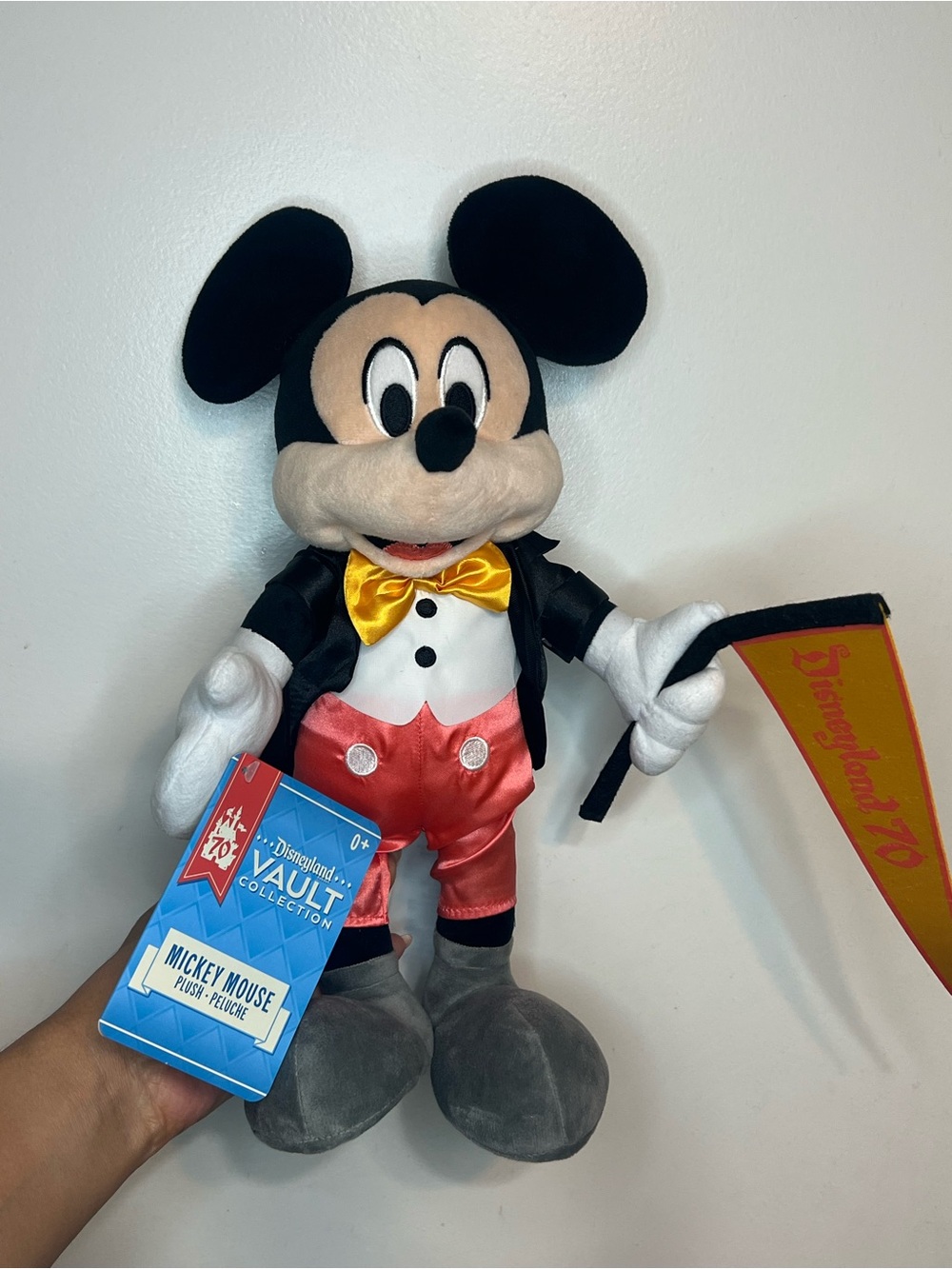 Disney Mickey Mouse From the Vault Plush in Black, Red, Yellow, White